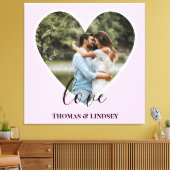 Aangepaste foto Roze Lijst Moderne kalligrafie Canvas Afdruk (Insitu (Woonkamer))