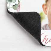 Aangepaste Foto Roze Roos Muismat (Hoek)