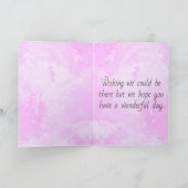 Aangepaste foto-roze Waterverf Kaart voor ventilat (Binnen)