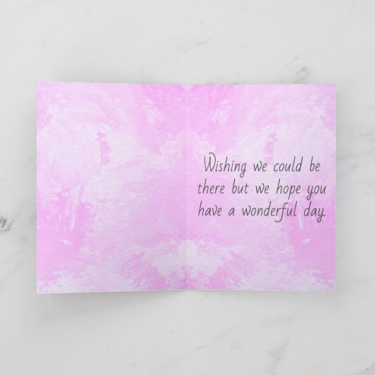 Aangepaste foto-roze Waterverf Kaart voor ventilat (Binnen)