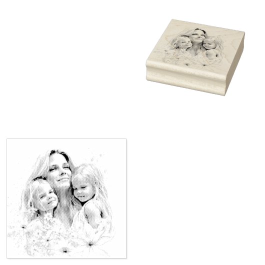 Aangepaste foto rubber stempel (Gestempeld)