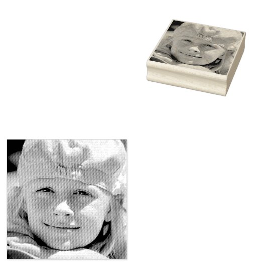 AANGEPASTE FOTO Rubberen stempel (Gestempeld)