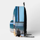 Aangepaste foto rugzak met uw foto's en tekst (Rechts)