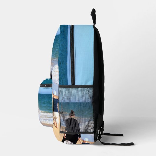 Aangepaste foto rugzak met uw foto's en tekst (Rechts)