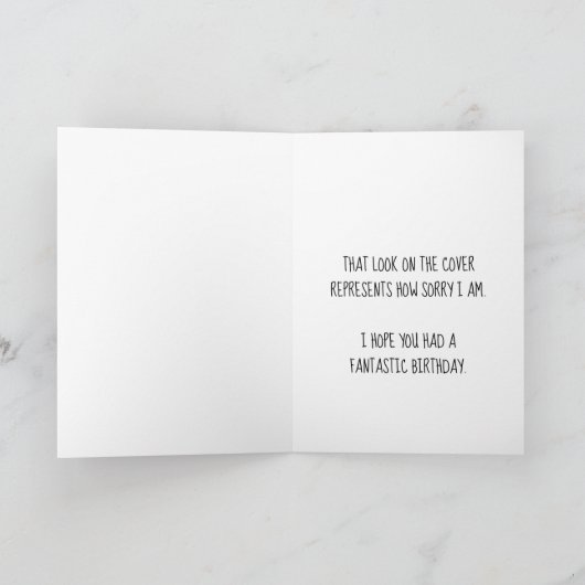 Aangepaste foto Rundle Rundle Dog Belated Sjabloon (Binnen)