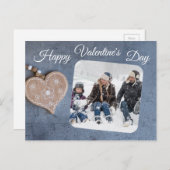 Aangepaste Foto Rustiek Land Happy Valentines Day Feestdagenkaart (Voorkant / Achterkant)