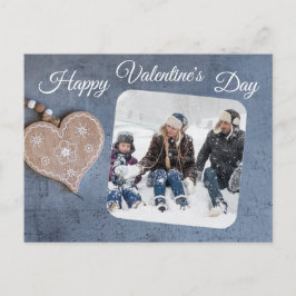 Aangepaste Foto Rustiek Land Happy Valentines Day Feestdagenkaart