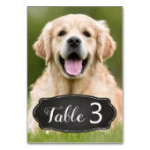 Aangepaste Foto Rustieke Krijtbordbruiloft Kaart (Voorkant)