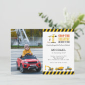 Aangepaste foto 's op zaterdag bouwwagen kaart (Staand voorkant)