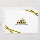 Aangepaste foto 's op zaterdag bouwwagen kaart (Achterkant)