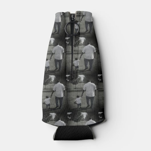 Aangepaste foto 's wereld nummer één vader oom flesjeskoeler (Achterkant)