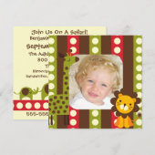 Aangepaste Foto Safari-uitnodigingen Kaart (Voorkant / Achterkant)