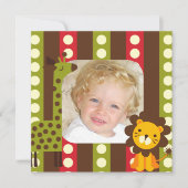 Aangepaste Foto Safari-uitnodigingen Kaart (Voorkant)