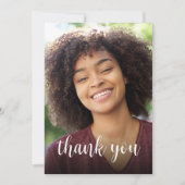 Aangepaste foto Sage Green 30e verjaardagsfeestje Bedankkaart (Voorkant)