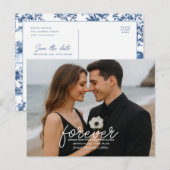 Aangepaste foto save the date ansichtkaart aankondigingskaart (Voorkant / Achterkant)