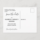 Aangepaste foto Save the Date ansichtkaart Aankondigingskaart (Achterkant)