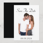 Aangepaste foto save the date kaart (Voorkant / Achterkant)