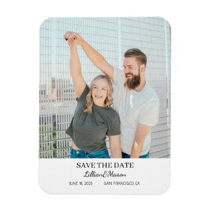 Aangepaste foto Save the Date koelkastmagneet Magneet