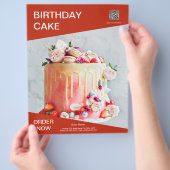 Aangepaste foto scan QR-code menu cake bakkerij fl (Hand)