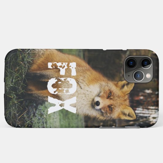 Aangepaste foto schattig Fox dierlijk schattig nat Case-Mate iPhone Case (Achterkant (horizontaal))