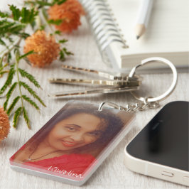 Aangepaste foto | Schattigee acryl Sleutelhanger