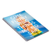 Aangepaste foto Schattigee Grappige Wilde Dingen M Notitieboek (Rechterzijde)