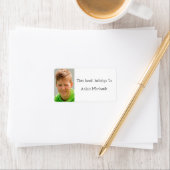Aangepaste foto-schoolboeknaam etiket (Insitu)