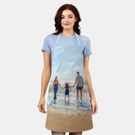 Aangepaste foto Schort uw eigen design cadeau (Gedragen)