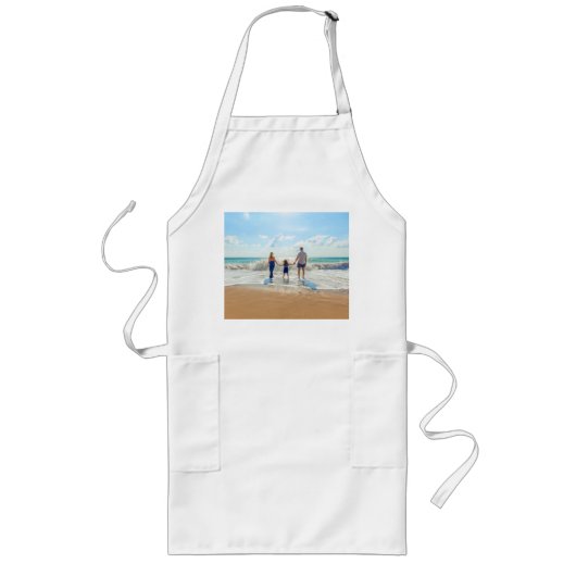 Aangepaste foto Schort Uw eigen ontwerp gepersonal (Voorkant)