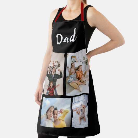 Aangepaste Foto Schort voor Grootouder Papa Mam Gi (Insitu)