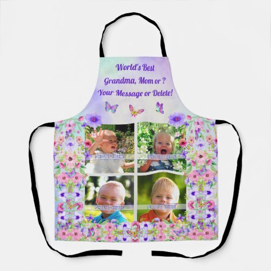 Aangepaste foto-Schorten, speciaal voor mam, Schort (Voorkant)
