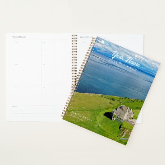Aangepaste foto Schotse MacLean Clan Weekly Planne Planner (Display)