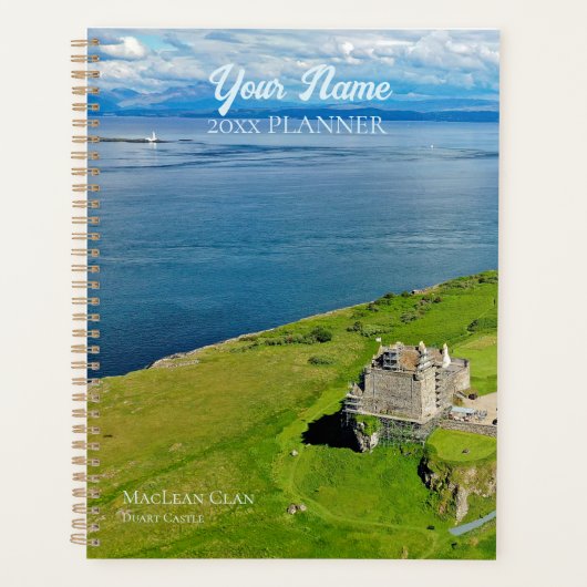 Aangepaste foto Schotse MacLean Clan Weekly Planne Planner (Voorkant)