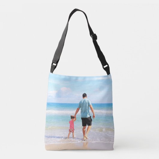 Aangepaste Foto Schoudertas Gepersonaliseerd Crossbody Tas (Achterkant)
