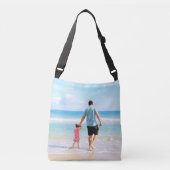 Aangepaste Foto Schoudertas Gepersonaliseerd Crossbody Tas (Voorkant)