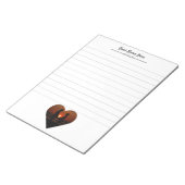 Aangepaste foto-schrijfpad met lijnen notitieblok (Schuin)