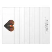 Aangepaste foto-schrijfpad met lijnen notitieblok (Voorkant)