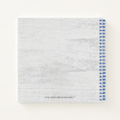 Aangepaste foto-scrapbook Journal — spiral noteboo Notitieboek (Achterkant)