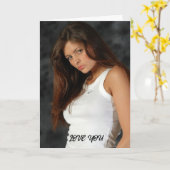 Aangepaste foto script felicitatiekaart kaart (Gele Bloem)