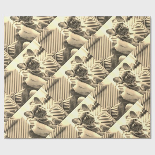 Aangepaste foto Sepia Cadeaupapier (Vlak)