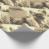 Aangepaste foto Sepia Cadeaupapier (Hoek)