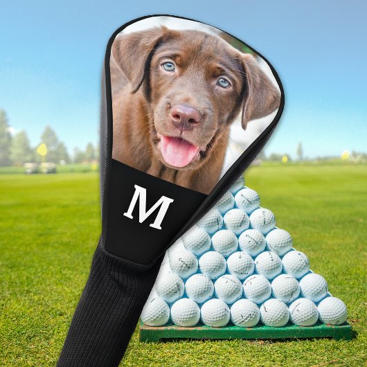Aangepaste foto-serie Dog Aangepast monogram Golfheadcover