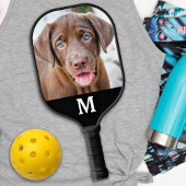 Aangepaste foto-serie Dog Aangepast monogram Pickleball Paddle
