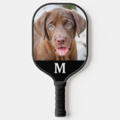 Aangepaste foto-serie Dog Aangepast monogram Pickleball Paddle (Voorkant)