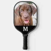 Aangepaste foto-serie Dog Aangepast monogram Pickleball Paddle (Achterkant)