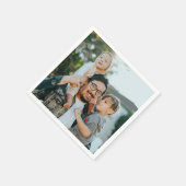 Aangepaste foto  servet (Hoek)