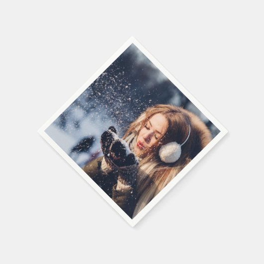 Aangepaste foto servet (Hoek)