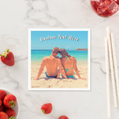Aangepaste Foto Servetten Gepersonaliseerde Tekst (Insitu)