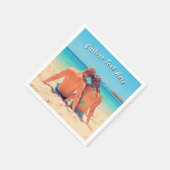 Aangepaste Foto Servetten Gepersonaliseerde Tekst (Hoek)