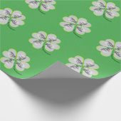 Aangepaste foto Shamrock Cadeaupapier (Hoek)